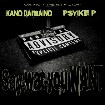 SAY WAT U WANT by PSYKE P