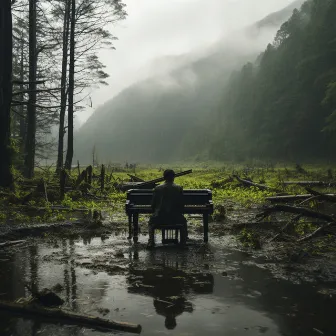 Caminos De Meditación De Lluvia Y Piano by Relajación Lluvia Meditación