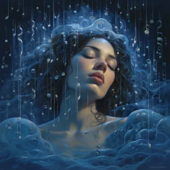 Rain Sleep: Gentle Night Melody by Deep Sleep with Natural Rain & Thunder Sounds