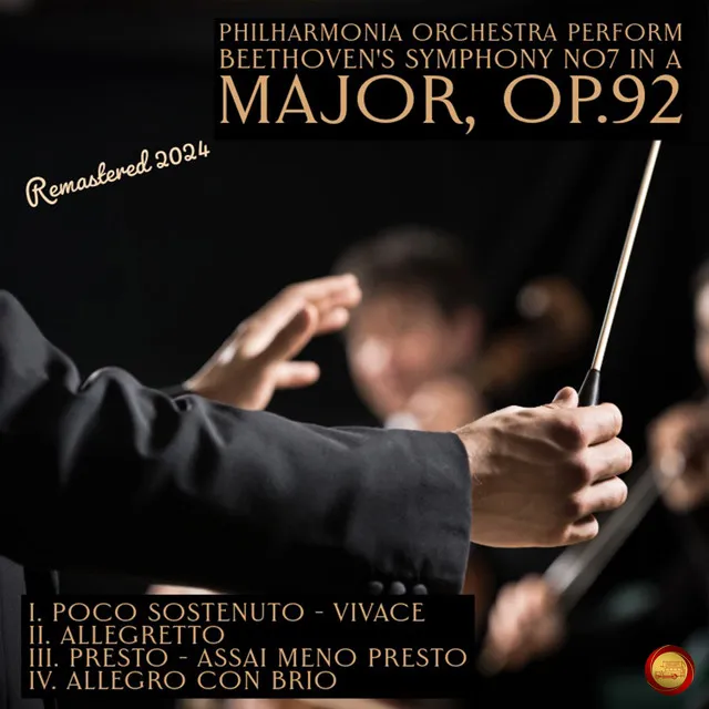 Philharmonia Orchestra Performs Beethoven's Symphony, No. 7 in a Major, Op. 92 (Remastered 2024)