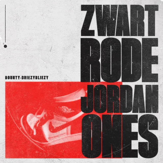 ZWART RODE JORDAN ONES