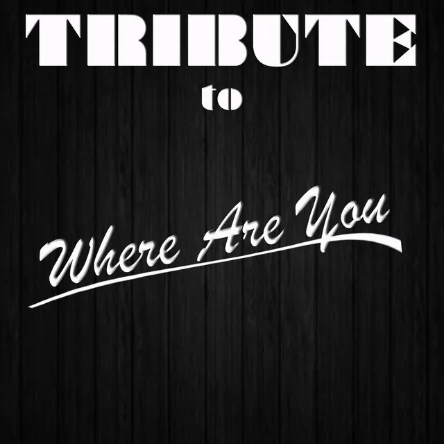 Where Are You (Tribute to B.o.B Vs. Bobby Ray)