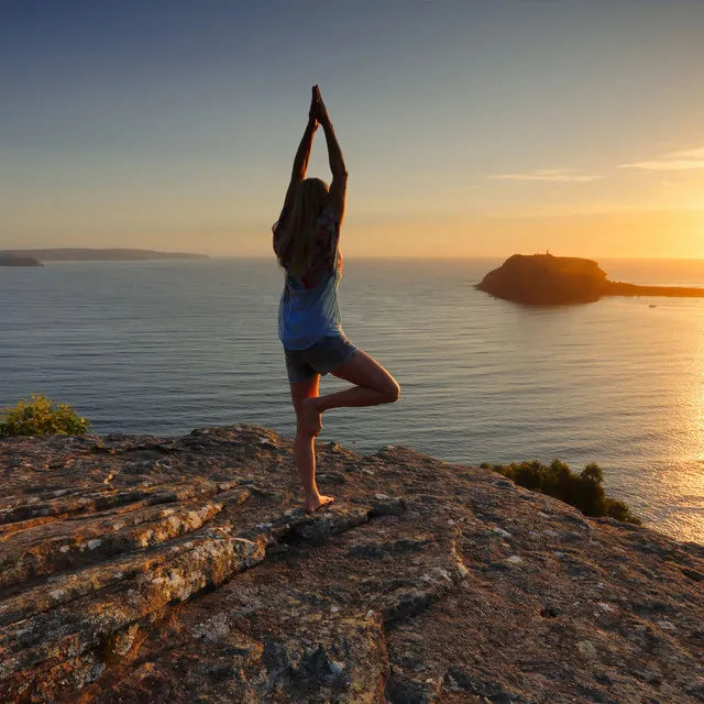 Yoga's Serenity in Water Tranquility