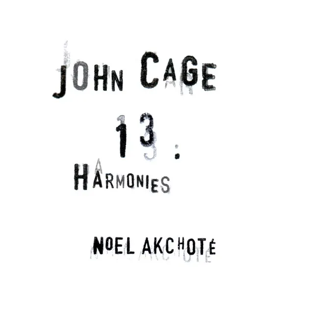 John Cage: 13 Harmonies (Arr. for Guitar)