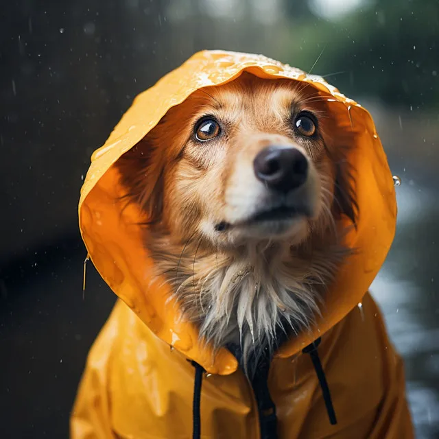 Ritmos Relajantes De La Lluvia Y Melodías Perrunas