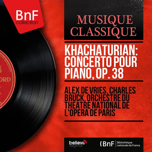 Khachaturian: Concerto pour piano, Op. 38 (Mono Version)