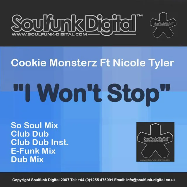 I Won't Stop (Dub Mix)