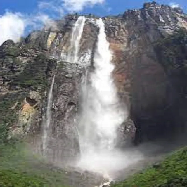 Rolling Waterfall on a Rocky Riverbed