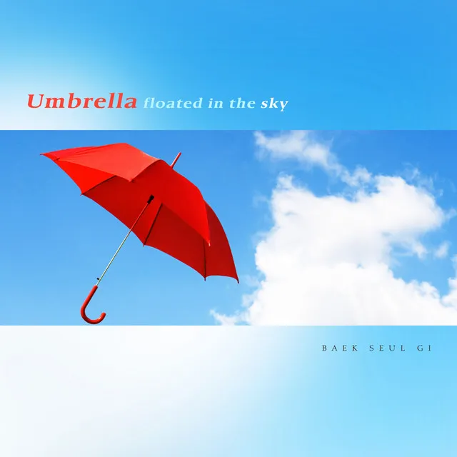 Umbrella floated in the sky