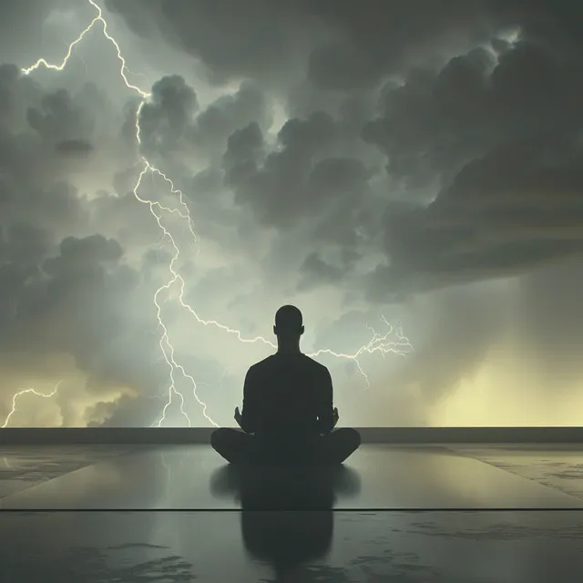 Lluvia Suave Con Armonía De Meditación Con Truenos