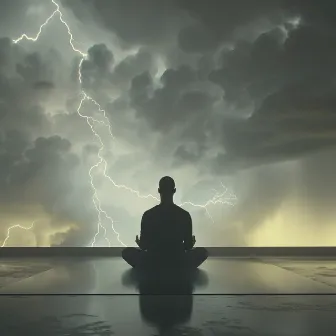 Meditación Con Lluvia Binaural: Paisajes Sonoros Del Trueno by Mente de serenidad binaural