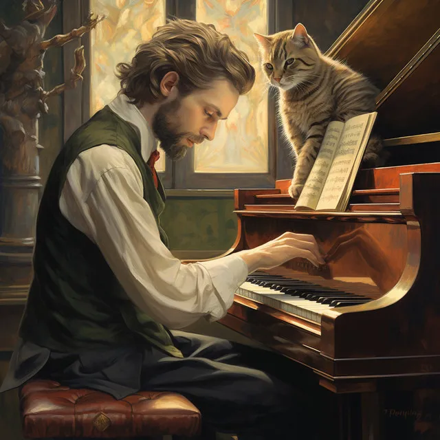 Ensueño De Piano Para Gatos: Serenas Melodías De Ronroneo