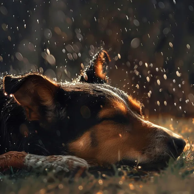 Lluvia Tranquila Para La Comodidad Del Perro