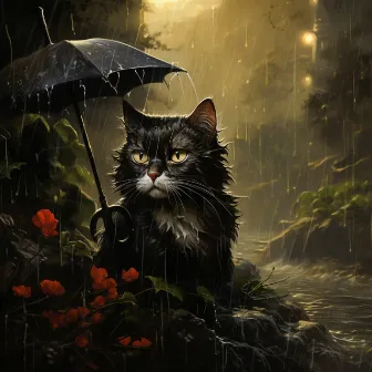 Melodías Somnolientas Del Gato Bajo La Lluvia: Música Para Aliviar El Estrés by Lluvia Instantánea