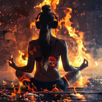 Fires Pose: Yoga Music Flow by Fireplace Sample Master