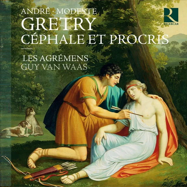 Céphale et Procris, Acte II, Scène VI (Céphale, l'Aurore, Flore, Palès, la Cour de l'Aurore): Récitatif: Aux barrières du jour