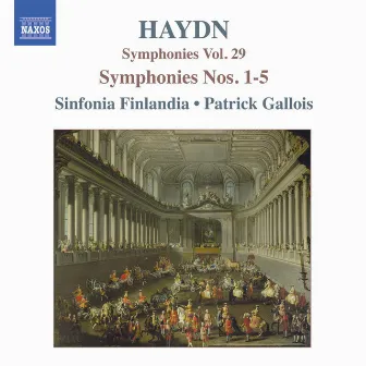 Haydn: Symphonies, Vol. 29 (Nos. 1, 2, 3, 4, 5) by Unknown Artist