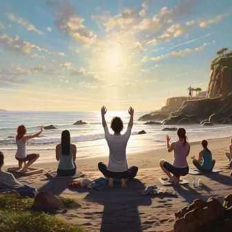 Retiro De Yoga Con Olas De Un Océano Tranquilo: Serenidad Junto A La Playa by Perspectiva de la naturaleza