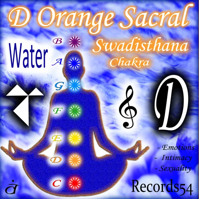 D - Orange Sacral Swadisthana Chakra Water Sound - Bass and Melody Version