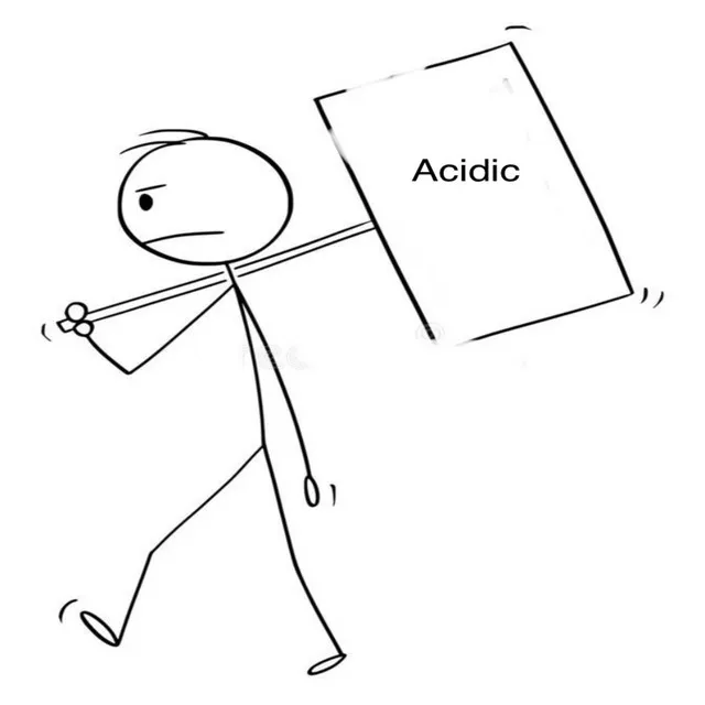 Acidic