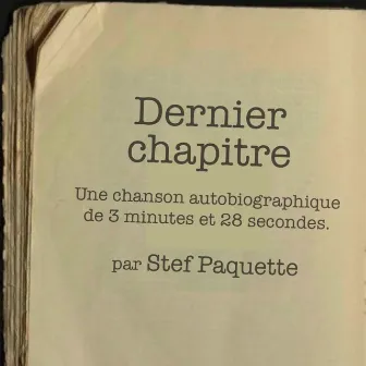 Dernier chapitre by Stef Paquette