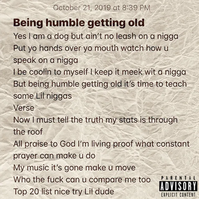 Being Humble Getting Old