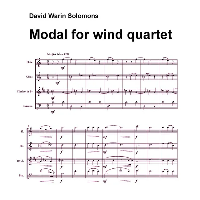 Modal for wind quartet