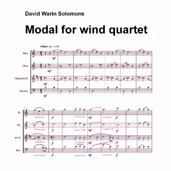 Modal for wind quartet by 