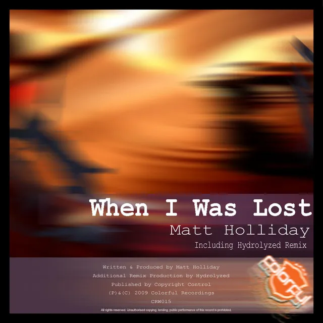 When I Was Lost - Original Mix