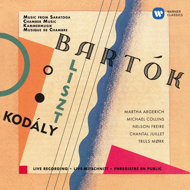 Bartók: Contrasts for Violin, Clarinet and Piano, Sz. 111: I. Recruiting Dance (Live at Saratoga Performing Arts Centre, 1998)