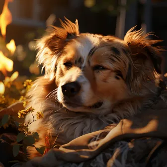 Armonía Del Perro Junto Al Fuego: Música En La Chimenea by 