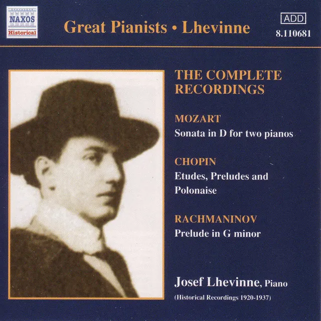 Lhevinne, Jozef: Complete Recordings (1920-1937)