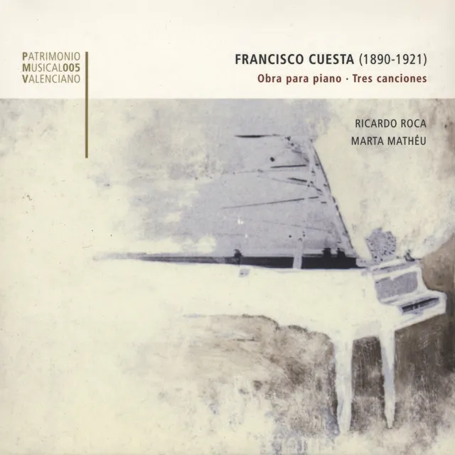 Francisco Cuesta: Obra para piano (Tres canciones)