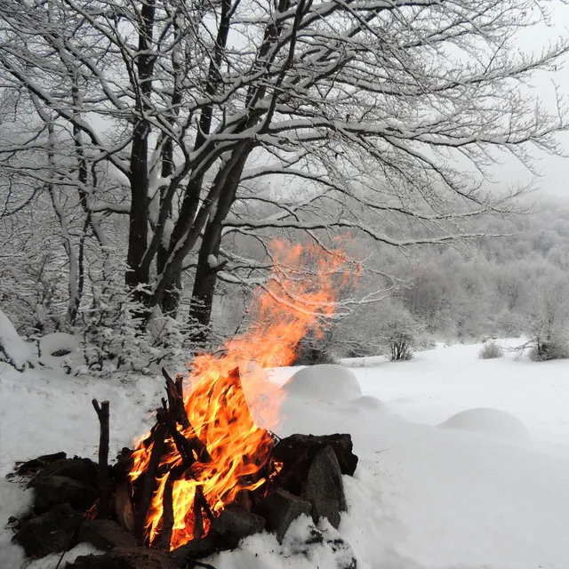 Piano & Fire Crackling Sounds