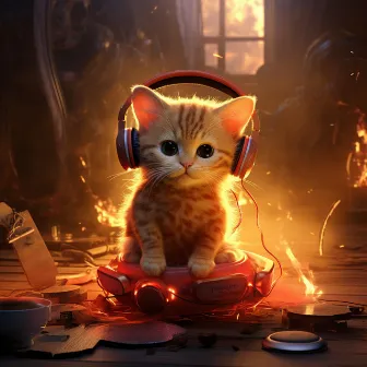 Cats Glow: Fire Binaural Harmonies by Sound Particles