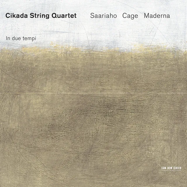 Saariaho, Cage, Maderna: In Due Tempi