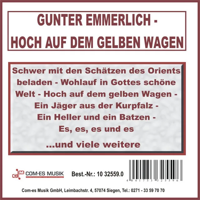 Hoch auf dem gelben Wagen