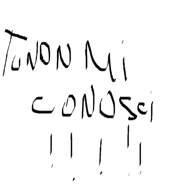 Tu non mi conosci