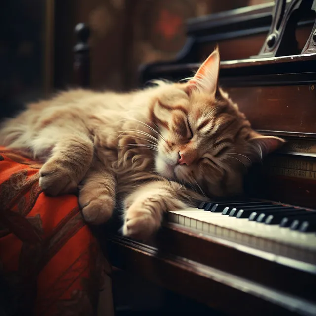 Ecos Relajantes Para Gatos: Armoniosa Serenata De Un Piano De Jazz