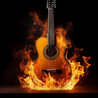 Flame Strums: Relaxing Guitar with Fire Ambiance by Pure Guitar Music