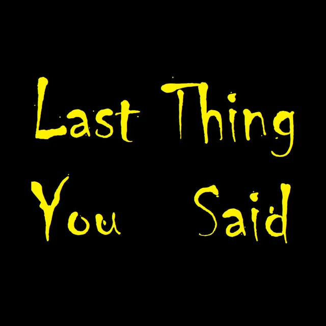 Last Thing You Said