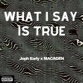 WHAT I SAY IS TRUE by MACADEN