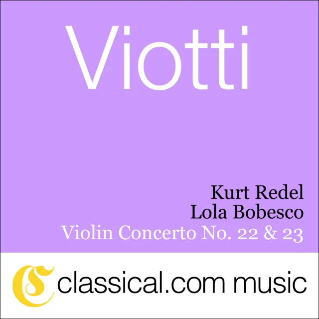 Violin Concerto No. 22 in A minor - Moderato