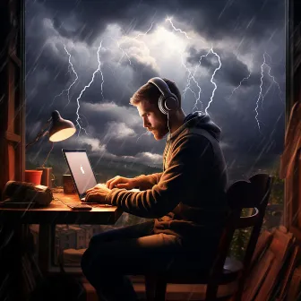 Binaural Thunder at Work: Productive Storm Rhythms by Work Music Universe