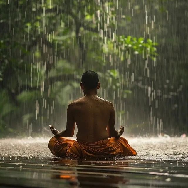 Aguacero Calmante En La Meditación Consciente