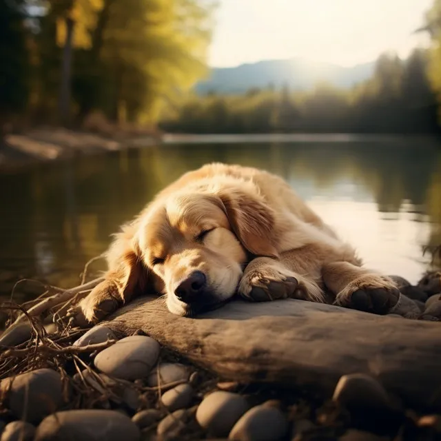 Cuencos De Cristal Y Sonidos De Cascada: Melodías Calmas Para Perros