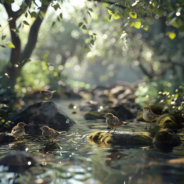 Restful Binaural Slumber with Creek Birds and Nature