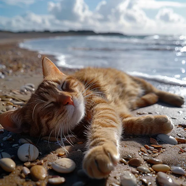 Ronroneo Del Océano: Melodías Relajantes Para Gatos