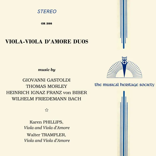 Viola-Viola d'Amore Duos