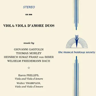 Viola-Viola d'Amore Duos by Walter Trampler